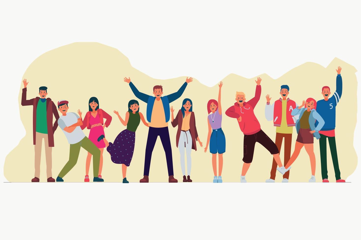 collega group man photo vector
