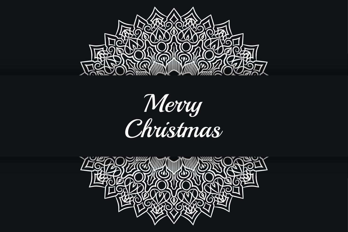Christmas luxury mandala design background free vector