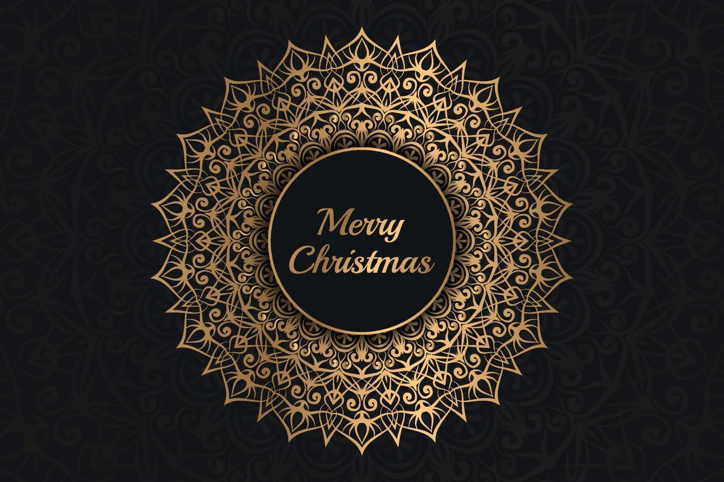 Christmas luxury mandala design background Pro vector