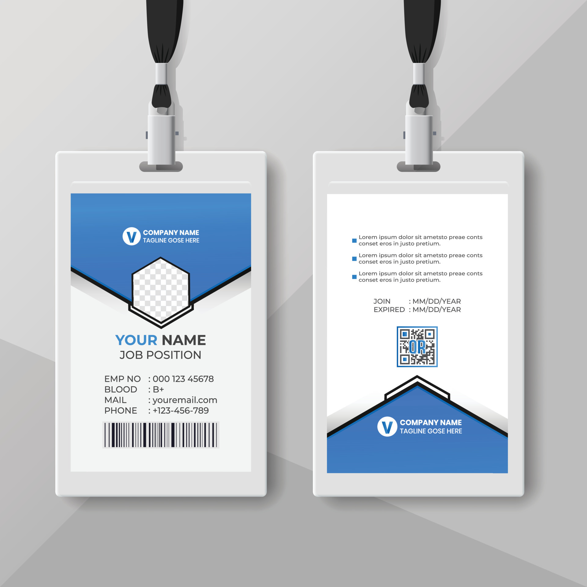 Corporate Employee Id Card Design