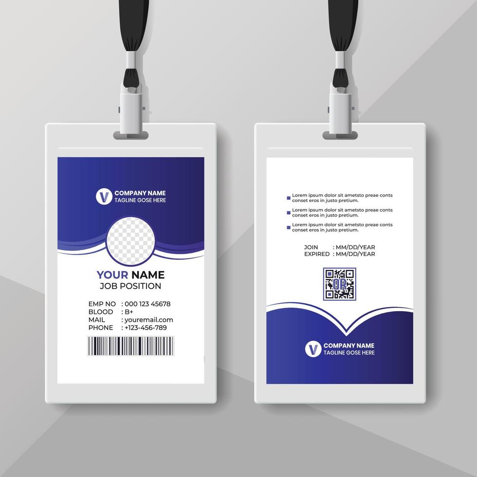 Blank Company Id Card