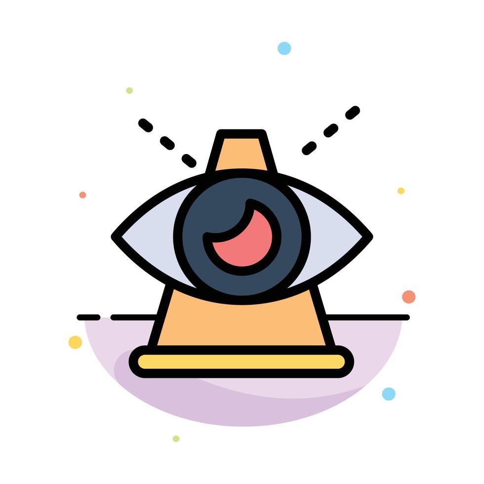 Business Eye Modern Of Providence Abstract Flat Color Icon Template vector