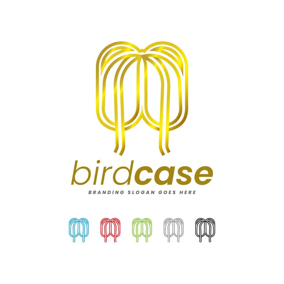 Fairy Birdcage and Home Craft Logo vector