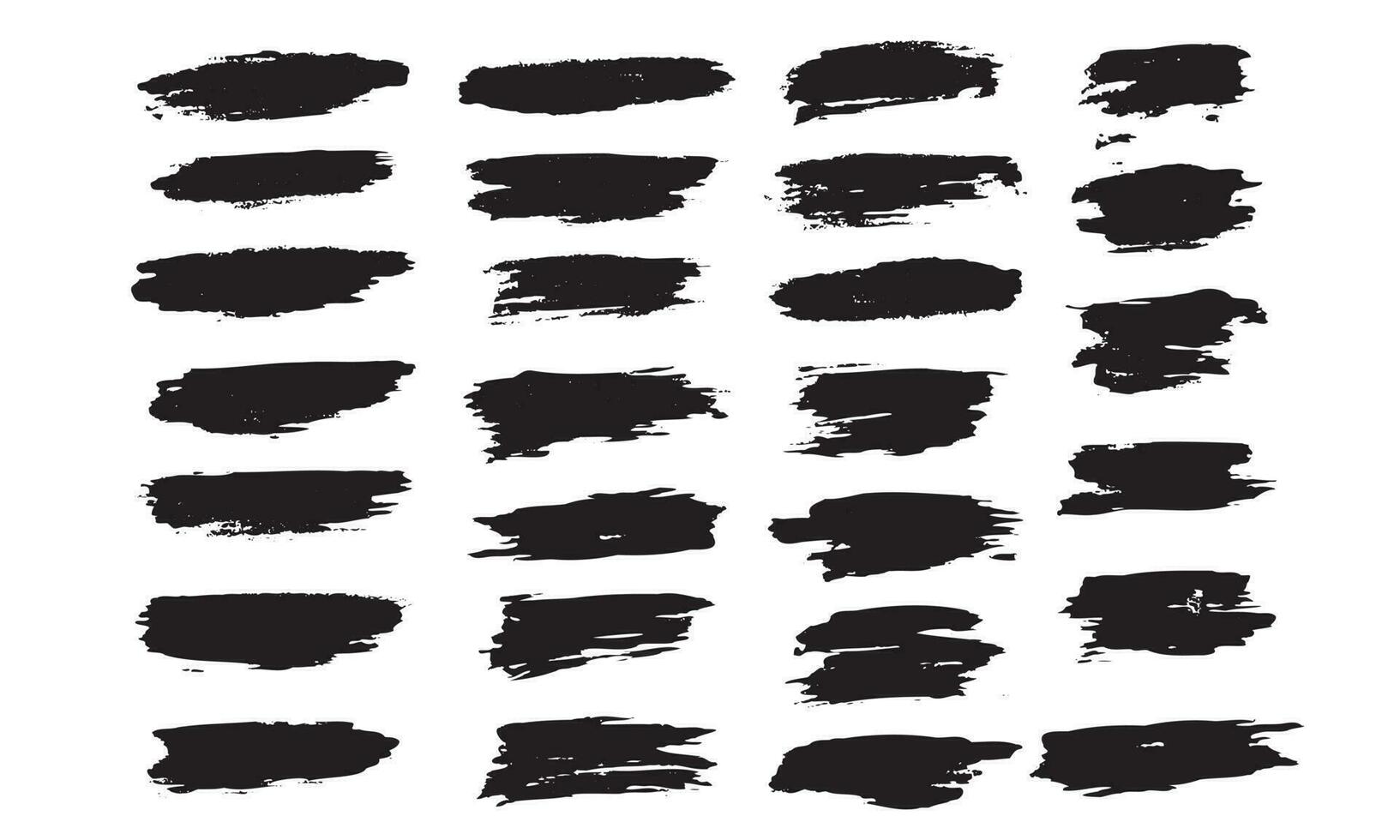 Brush stroke collection vector