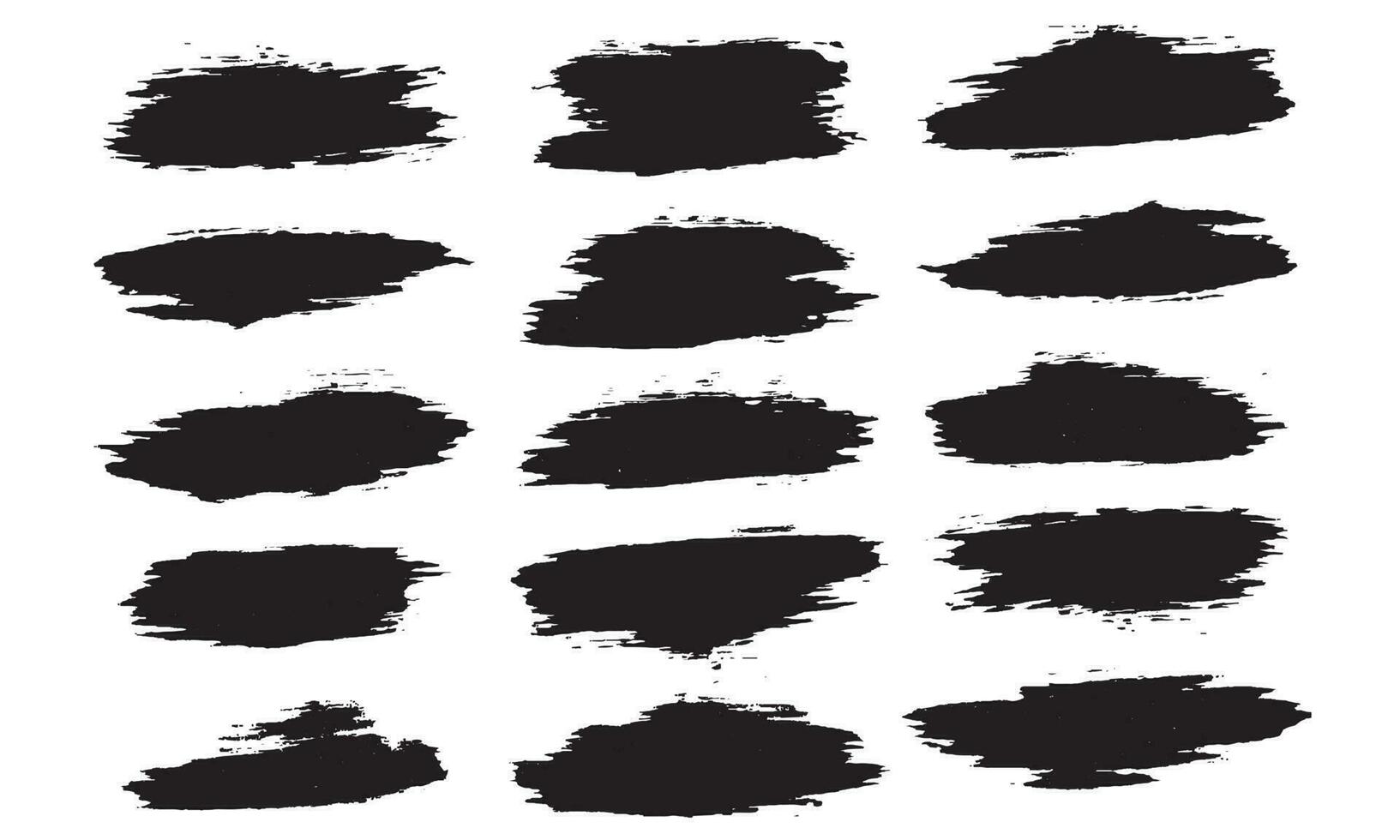 Brush stroke set vector