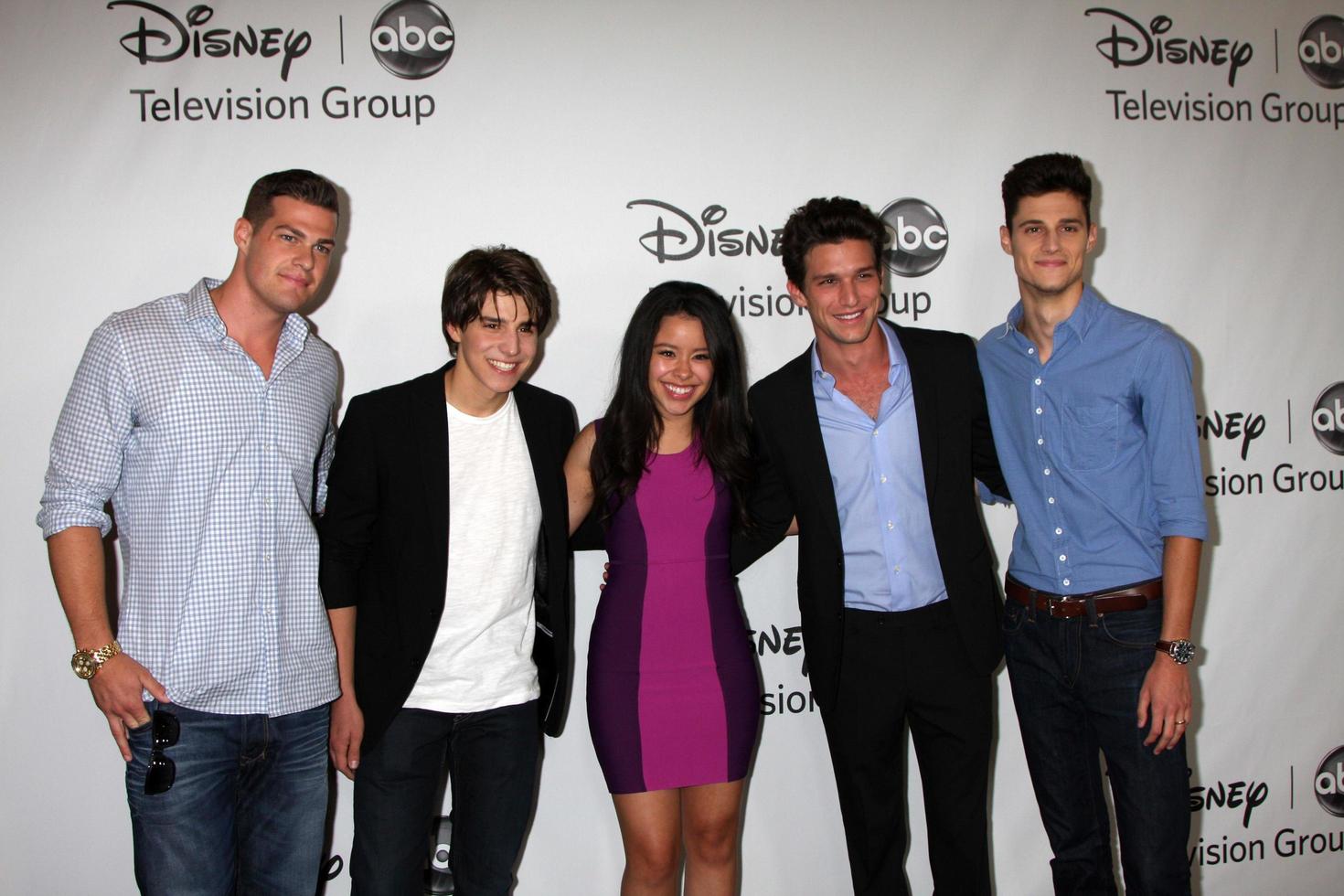 LOS ANGELES - JUL 27 - Greg Finley, Michael Grant, Cierra Ramirez, Daren Kagasoff, Ken Baumann arrives at the ABC TCA Party Summer 2012 at Beverly Hilton Hotel on July 27, 2012 in Beverly Hills, CA photo