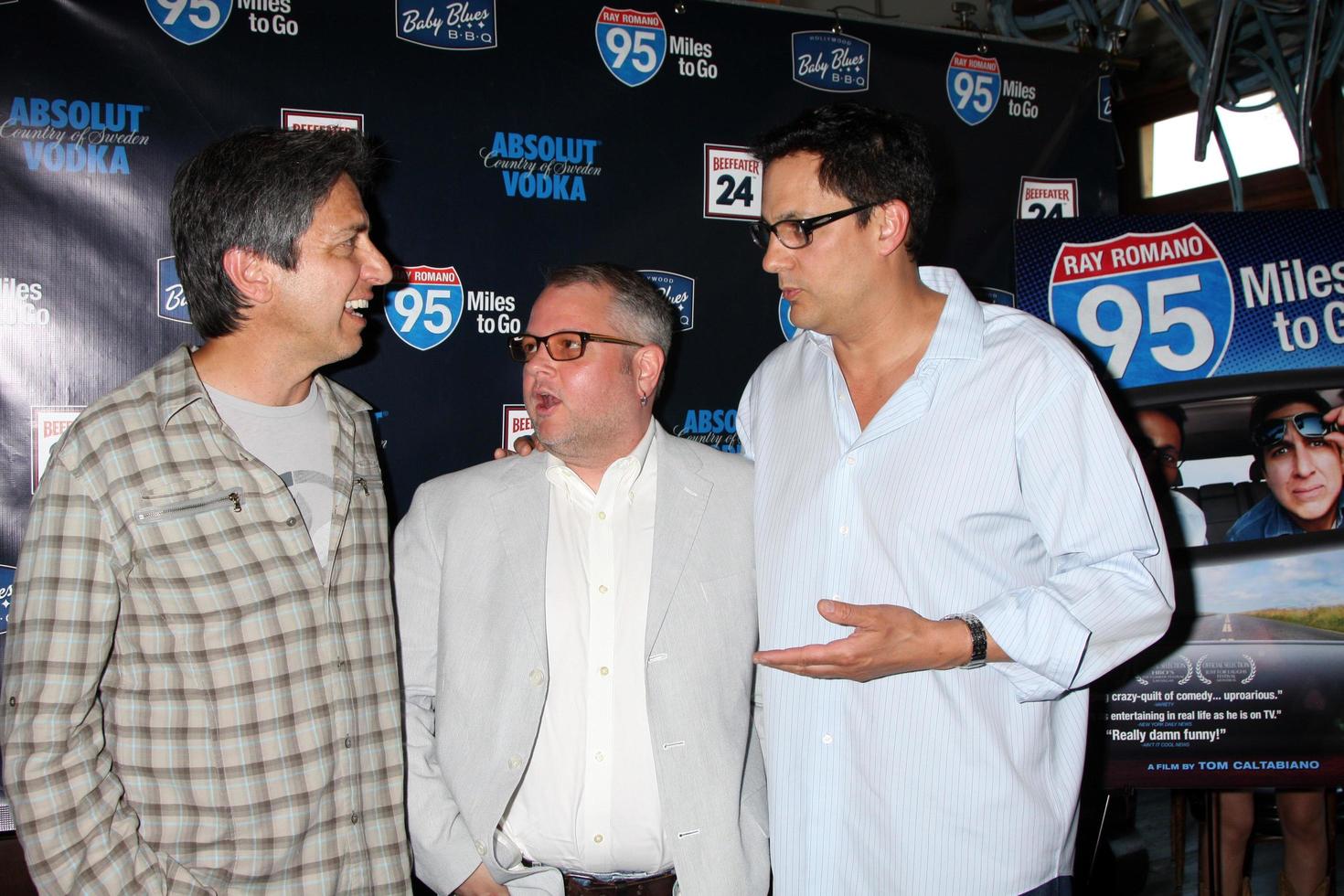 LOS ANGELES - MAY 31 - Ray Romano, Tom Caltabiano, Guests celebrating the DVD release of 95 Miles to Go at Baby Blues BBQ Resturant on May 31, 2012 in Hollywood, CA photo