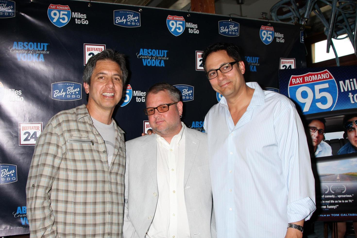 LOS ANGELES - MAY 31 - Ray Romano, Tom Caltabiano, Guests celebrating the DVD release of 95 Miles to Go at Baby Blues BBQ Resturant on May 31, 2012 in Hollywood, CA photo