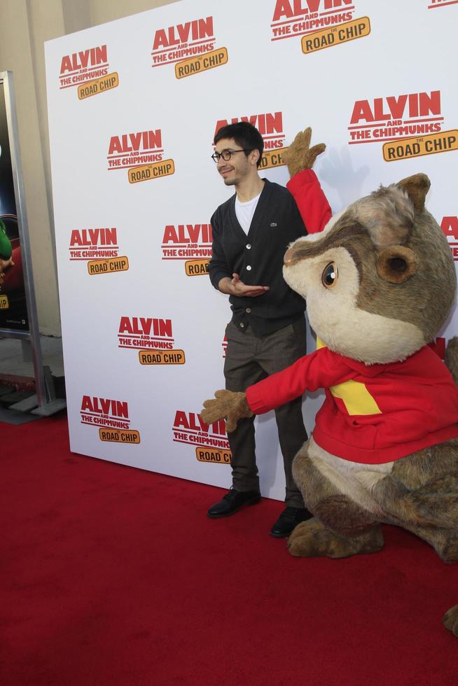 LOS ANGELES - DEC 12 - Justin Long at the Alvin And The Chipmunks - The Road Chip Los Angeles Premiere at the Zanuck Theater, 20th Century Fox Lot on December 12, 2015 in Los Angeles, CA photo