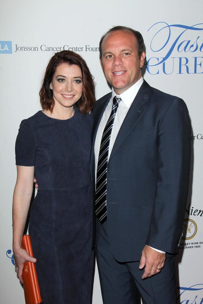 LOS ANGELES - APR 25 - Alyson Hannigan, Tom Papa at the 19th Annual Taste For A Cure at Beverly Wilshire on April 25, 2014 in Beverly Hills, CA photo