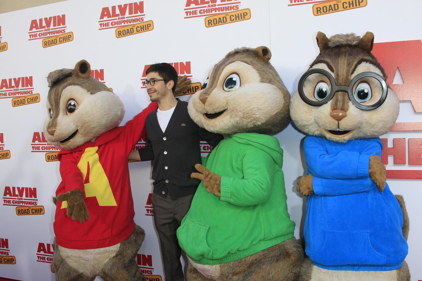 LOS ANGELES - DEC 12 - Justin Long at the Alvin And The Chipmunks - The Road Chip Los Angeles Premiere at the Zanuck Theater, 20th Century Fox Lot on December 12, 2015 in Los Angeles, CA photo