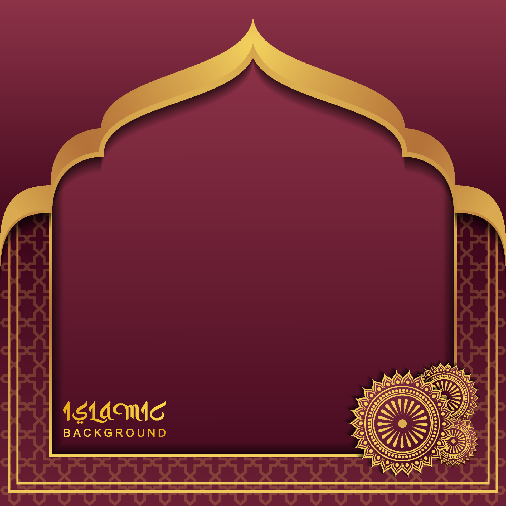 Islamic background design template 13232844 Vector Art at Vecteezy