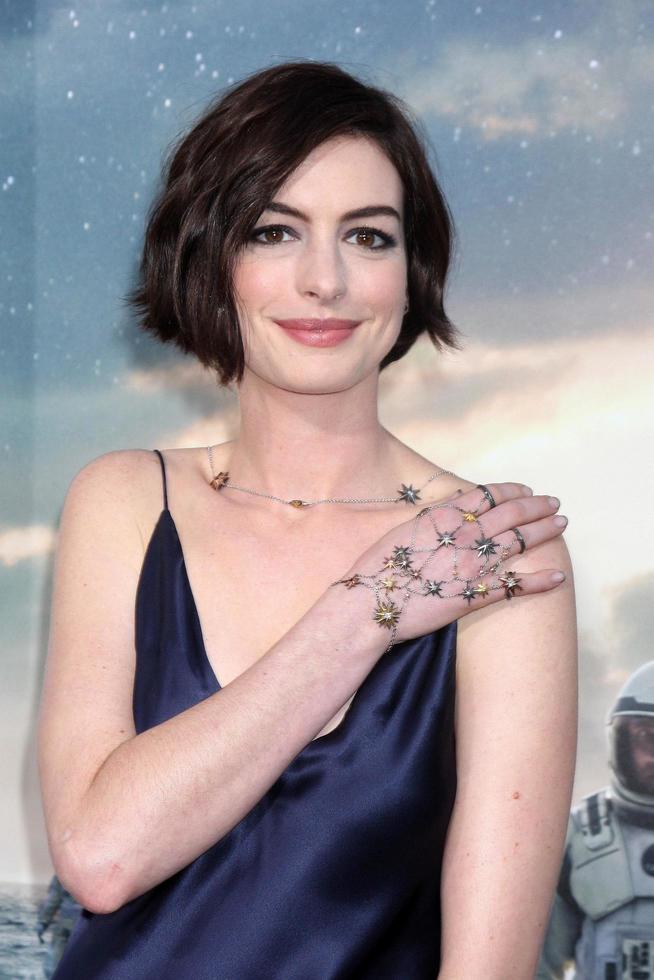LOS ANGELES - OCT 26 - Anne Hathaway at the Interstellar Premiere at the TCL Chinese Theater on October 26, 2014 in Los Angeles, CA photo