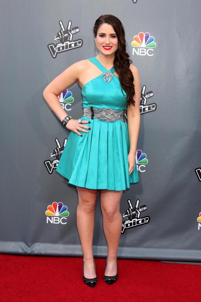 LOS ANGELES - APR 15 - Audra McLaughlin at the NBC s The Voice Season 6 Top 12 Red Carpet Event at Universal City Walk on April 15, 2014 in Los Angeles, CA photo