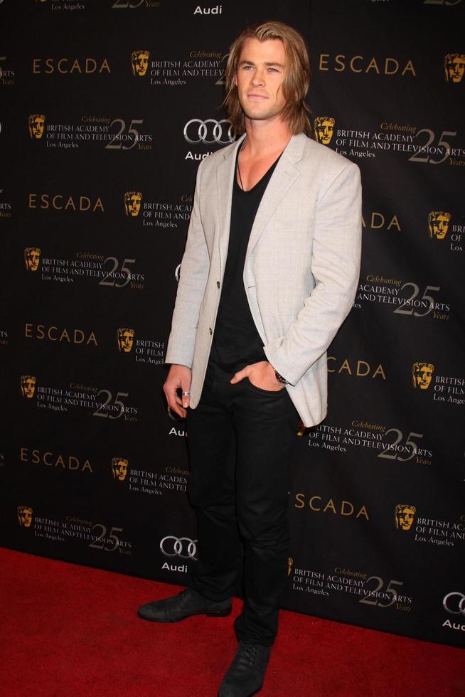 LOS ANGELES - JAN 14 - Chris Hemsworth arrives at the BAFTA Award Season Tea Party 2012 at Four Seaons Hotel on January 14, 2012 in Beverly Hills, CA photo