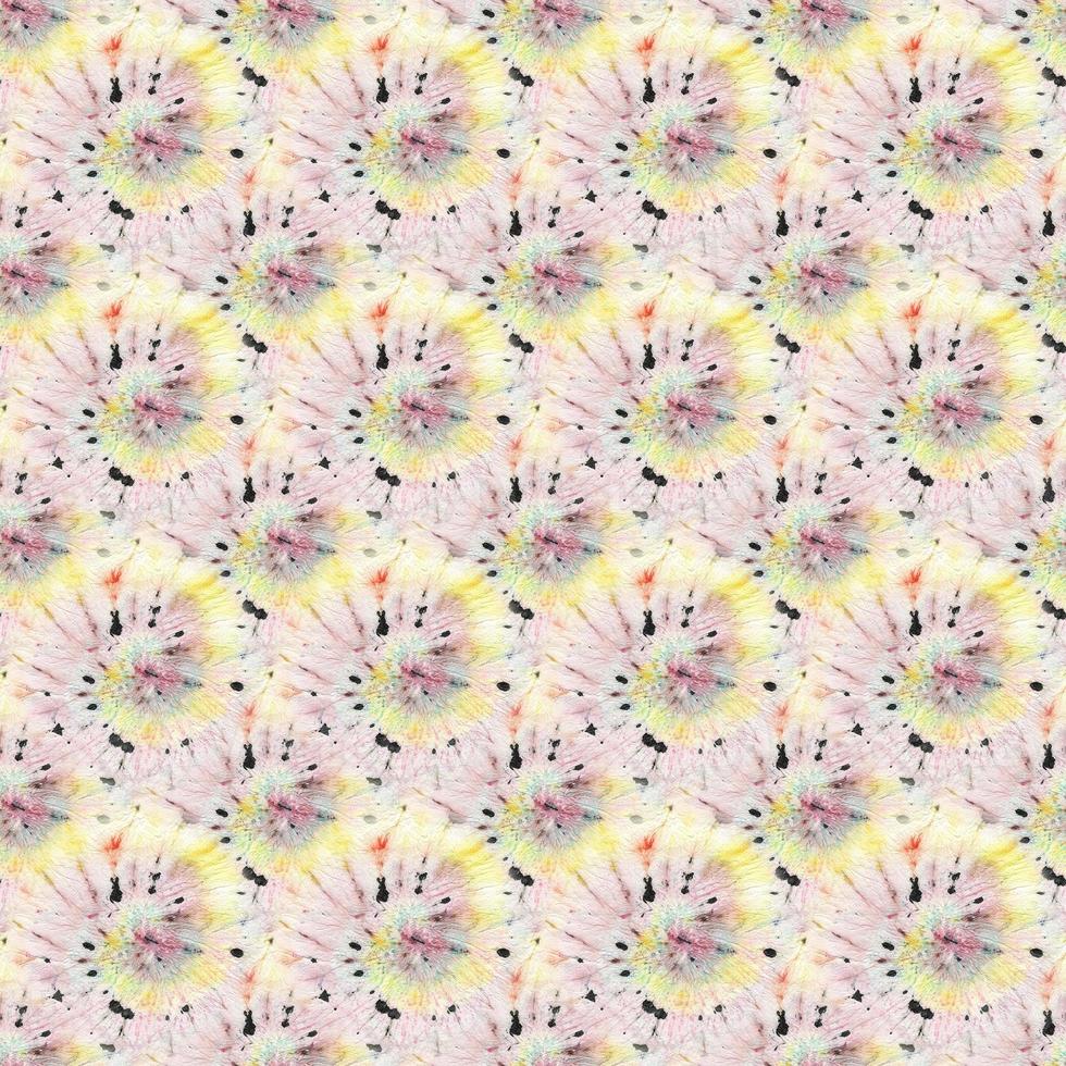 Candy Psychedelic Kaleidoscope. Seamless. Dyed photo