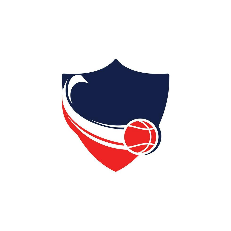 diseño único del logotipo de la pelota de baloncesto. plantilla de diseño del logo del club de baloncesto. vector