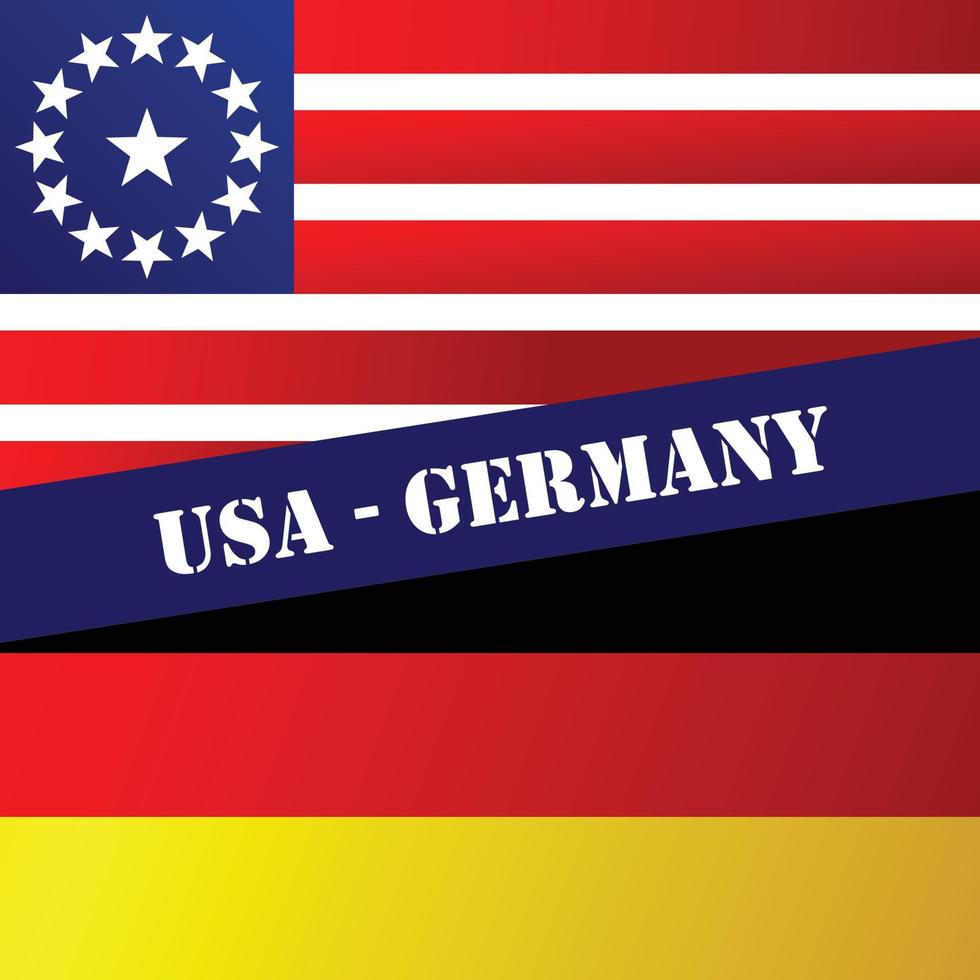 USA GERMANY FLAG vector