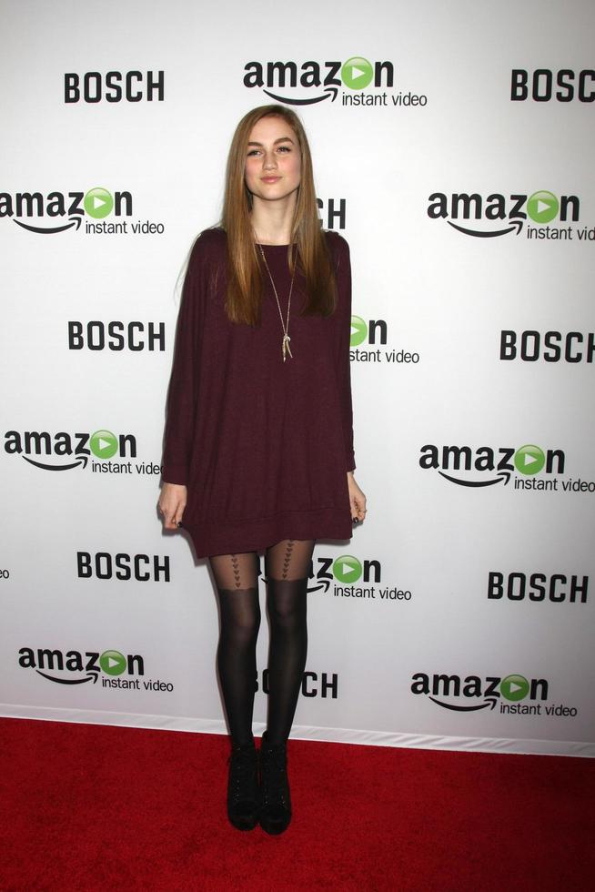 LOS ANGELES - FEB 3 - Madison Lintz at the Bosch Amazon Red Carpet Premiere Screening at a ArcLight Hollywood Theaters on February 3, 2015 in Los Angeles, CA photo