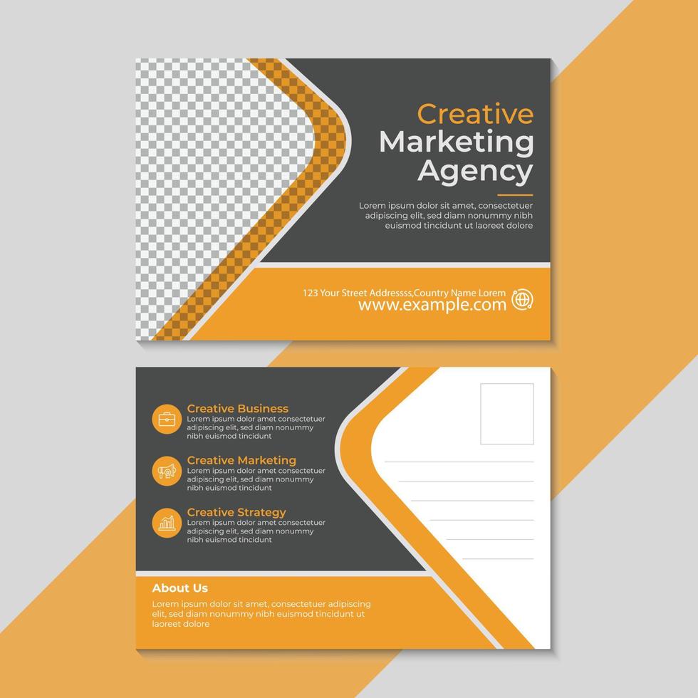 Corporate Business Post Card Template vector