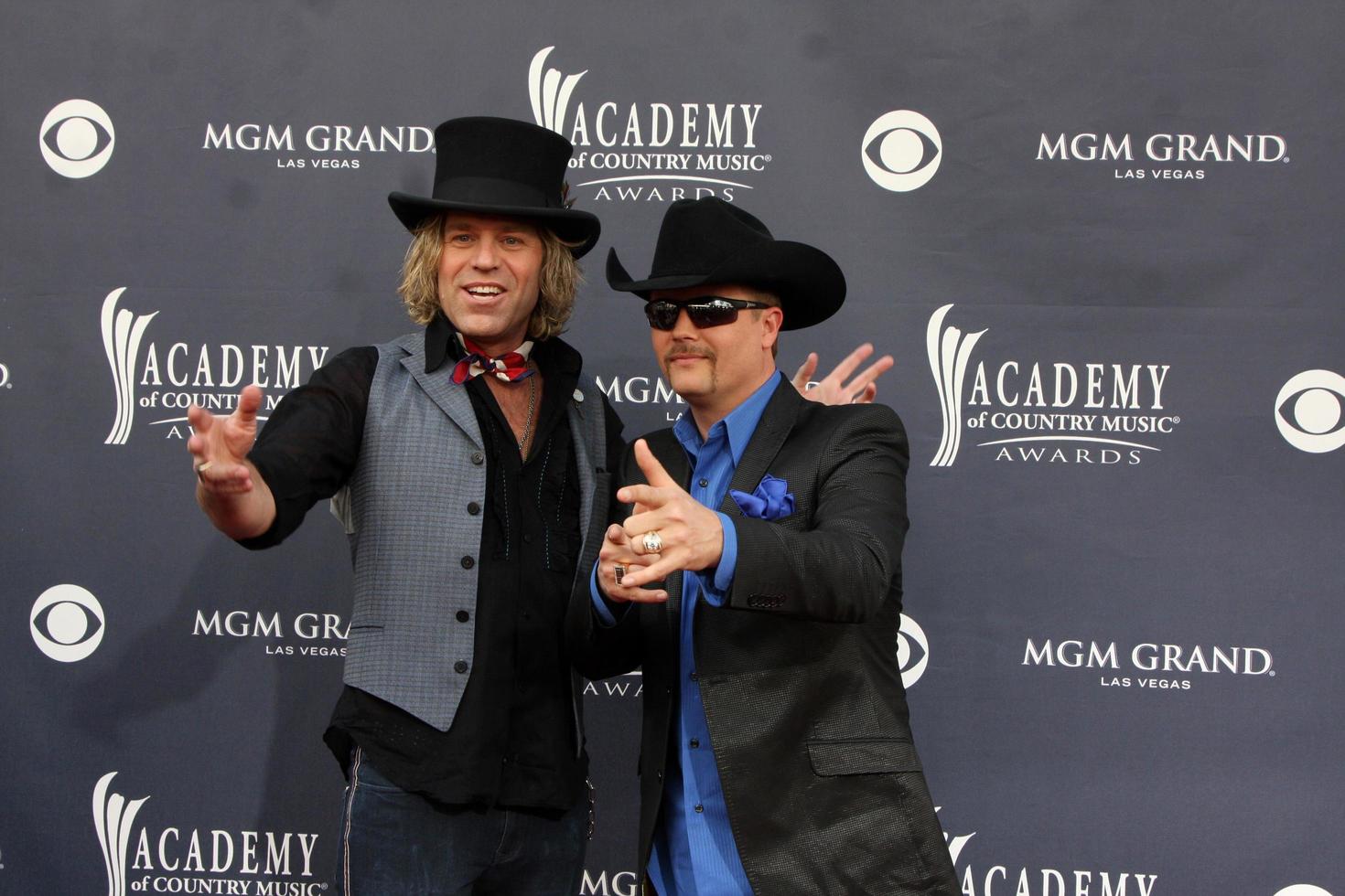 LAS VEGAS - APR 3 - Big and Rich arriving at the Academy of Country Music Awards 2011 at MGM Grand Garden Arena on April 3, 2010 in Las Vegas, NV photo