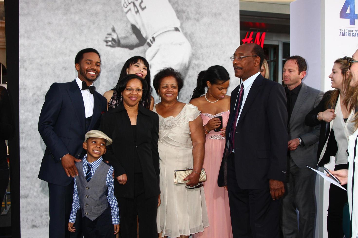 LOS ANGELES - APR 9 - Andrew Holland, family arrives at the 42 Premiere at the Chinese Theater on April 9, 2013 in Los Angeles, CA photo