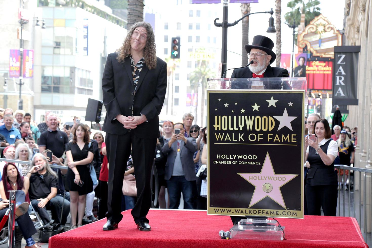 LOS ANGELES - AUG 27 - Weird Al Yankovic, Dr. Dimento at the Weird Al Yankovic Star Ceremony on the Hollywood Walk of Fame on August 27, 2018 in Los Angeles, CA photo