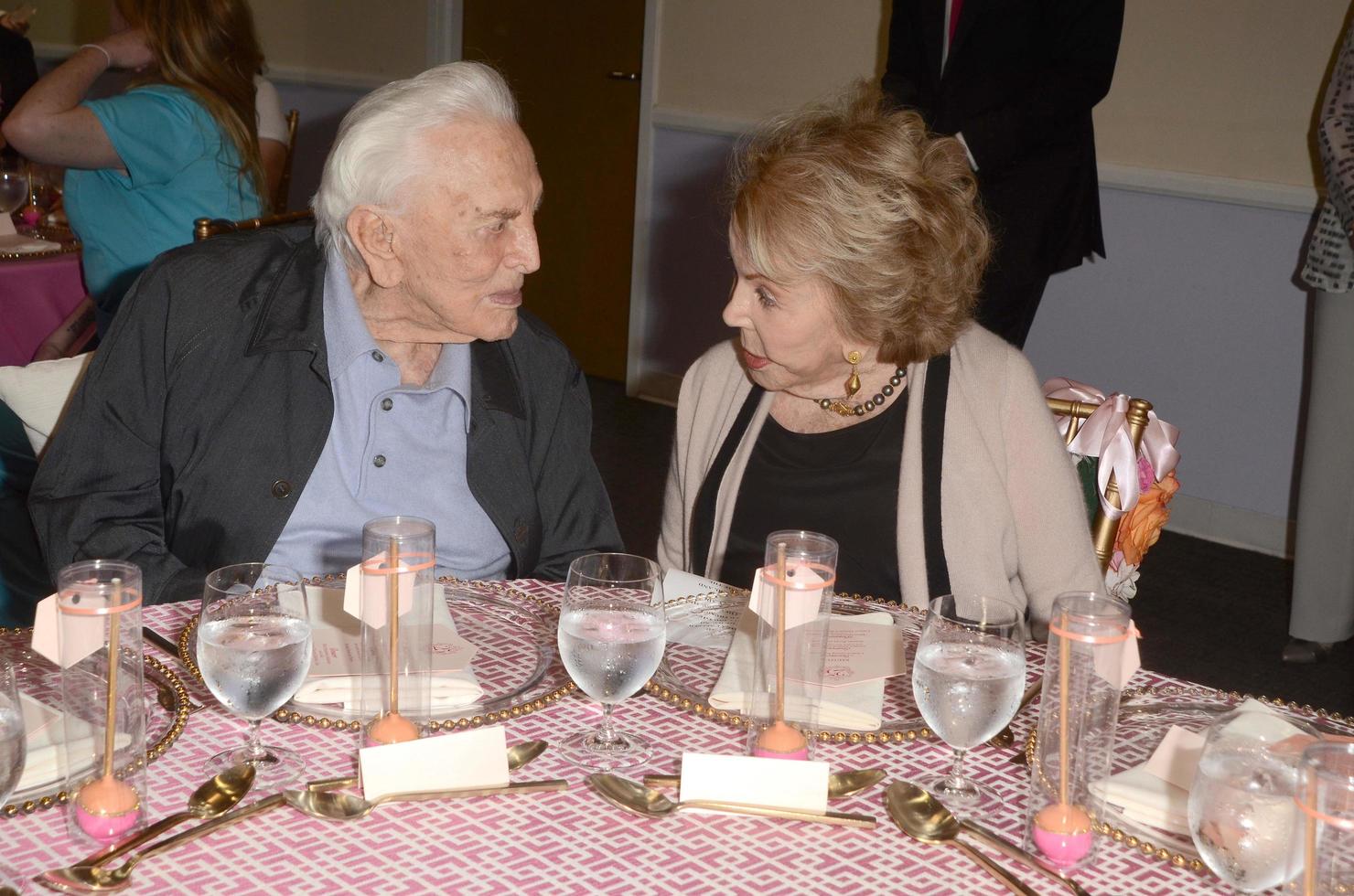 LOS ANGELES - MAY 4   Kirk Douglas, Anne Douglas at the 25th Anniversary of the Anne Douglas Center at the LA Mission on May 4, 2017 in Los Angeles, CA photo