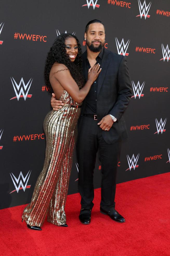 LOS ANGELES JUN 6 Naomi Fatu, Jimmy Uso, Jonathan Solofa Fatu Jr at(01)