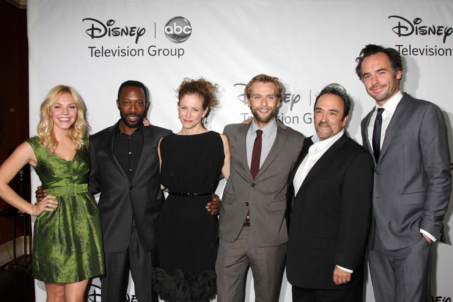 LOS ANGELES - JAN 10 -  The River Cast - Eloise Mumford, Shaun Parkes, Leslie Hope, Joe Anderson, Daniel Zacapa, Paul Blackthorne arrives at the ABC TCA Party Winter 2012 at Langham Huntington Hotel on January 10, 2012 in Pasadena, CA photo