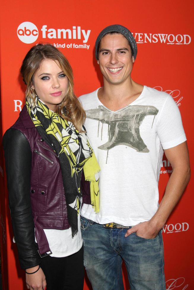 LOS ANGELES - OCT 15 - Ashley Benson, Sean Faris at the Pretty Little Liars Halloween Espisode Screening at Hollywood Forever Cemetary on October 15, 2013 in Los Angeles, CA photo