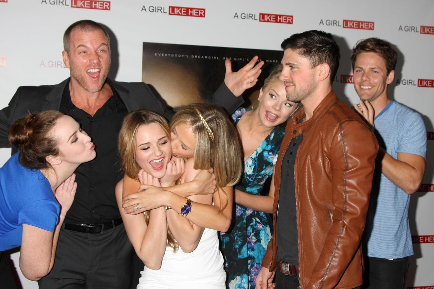 LOS ANGELES - MAR 27 - Sean Carrigan, Camryn Grimes, Hunter King, Melissa Ordway, Kelli Goss, Robert Adamson, Lachlan Buchanan at the A Girl Like Her Screening at the ArcLight Hollywood Theaters on March 27, 2015 in Los Angeles, CA photo