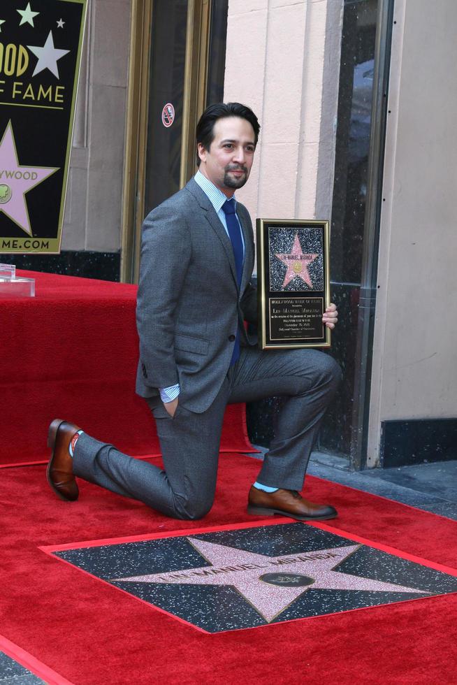 LOS ANGELES - NOV 30  Lin-Manuel Miranda at the Lin-Manuel Miranda Star Ceremony on the Hollywood Walk of Fame on November 30, 2018 in Los Angeles, CA photo