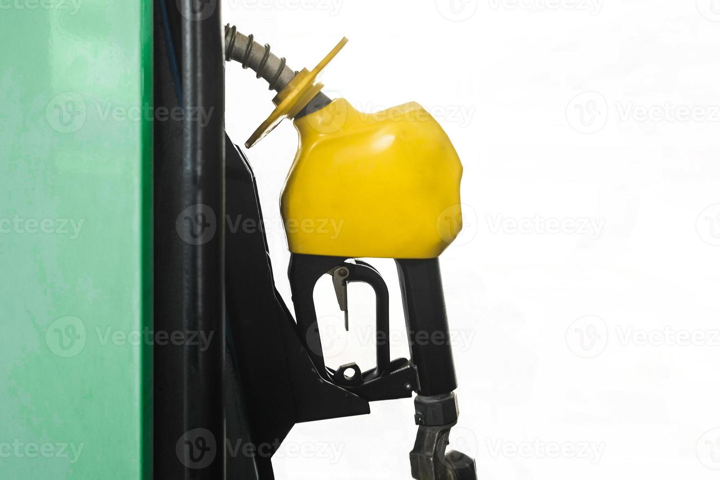 Fuel pump at gas station photo