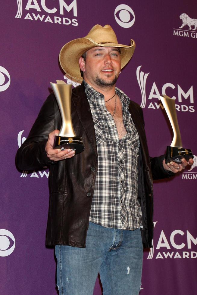 LAS VEGAS - APR 1 - Jason Aldean in the press room at the 2012 Academy of Country Music Awards at MGM Grand Garden Arena on April 1, 2010 in Las Vegas, NV photo