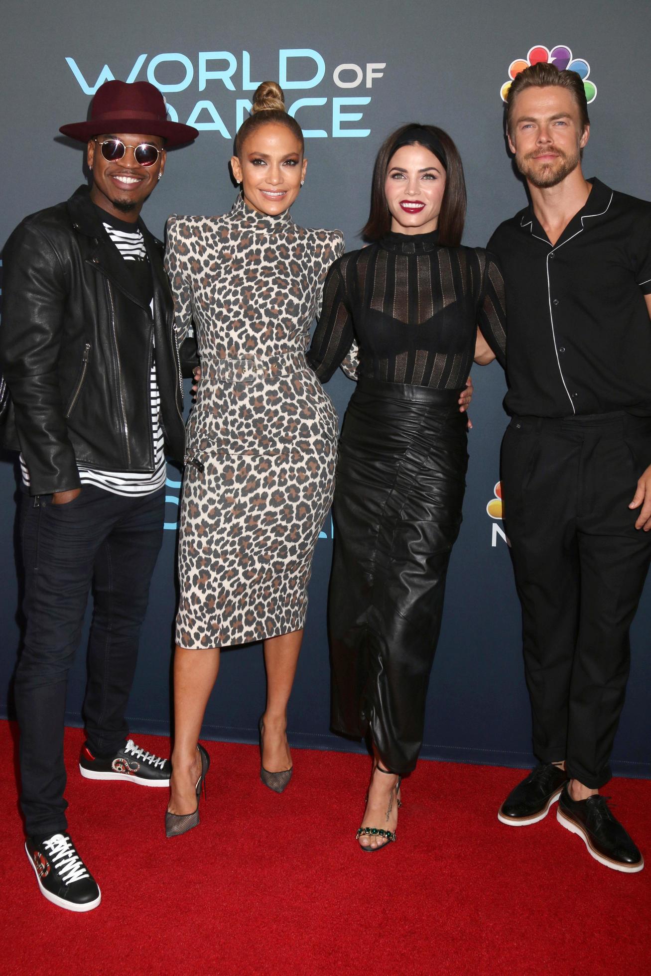 LOS ANGELES - MAY 1 Ne-Yo, Jennifer Lopez, Jenna Dewan, Derek Hough at