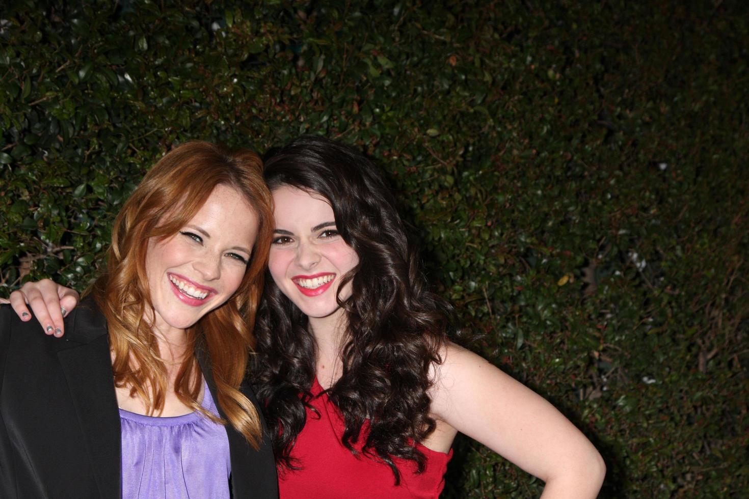 LOS ANGELES - MAY 1 - Katie Leclerc, Vanessa Marano arrives at the ABC Family West Coast Upfronts at The Sayers Club on May 1, 2012 in Los Angeles, CA photo