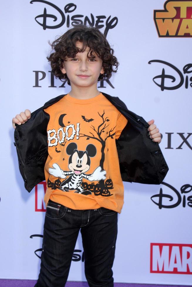 LOS ANGELES - OCT 1 - August Maturo at the VIP Disney Halloween Event at Disney Consumer Product Pop Up Store on October 1, 2014 in Glendale, CA photo