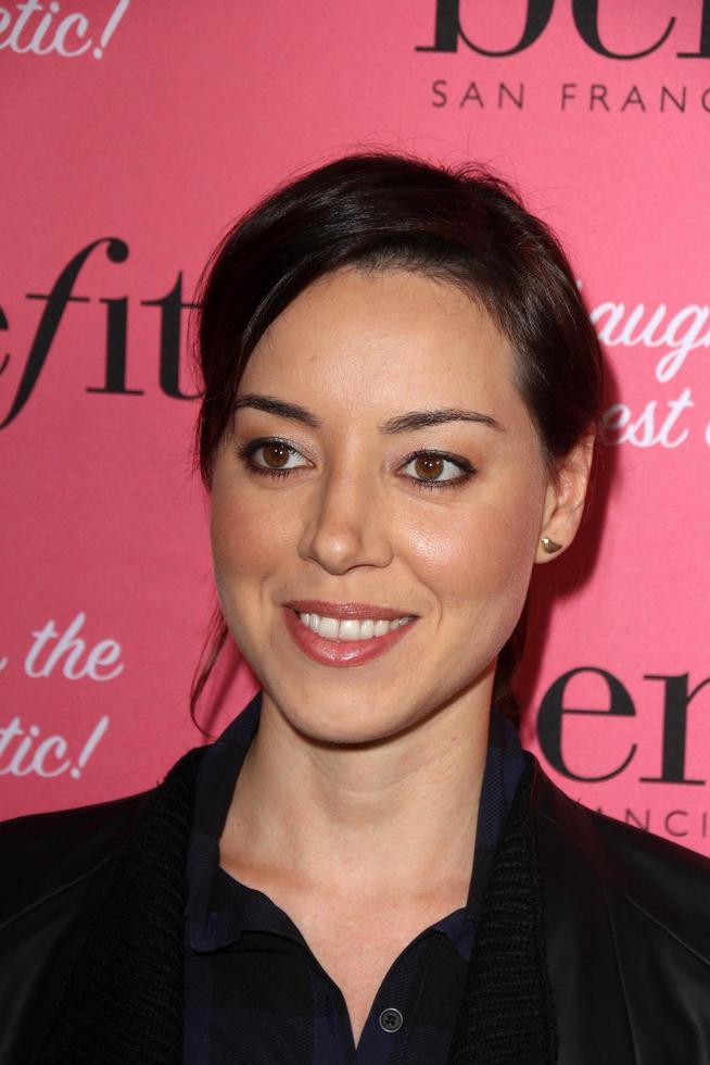 LOS ANGELES - SEP 26 - Aubrey Plaza at the Benefit Cosmetics Kicks Off Wing Women Weekend at Space 15 Twenty on September 26, 2014 in Los Angeles, CA photo