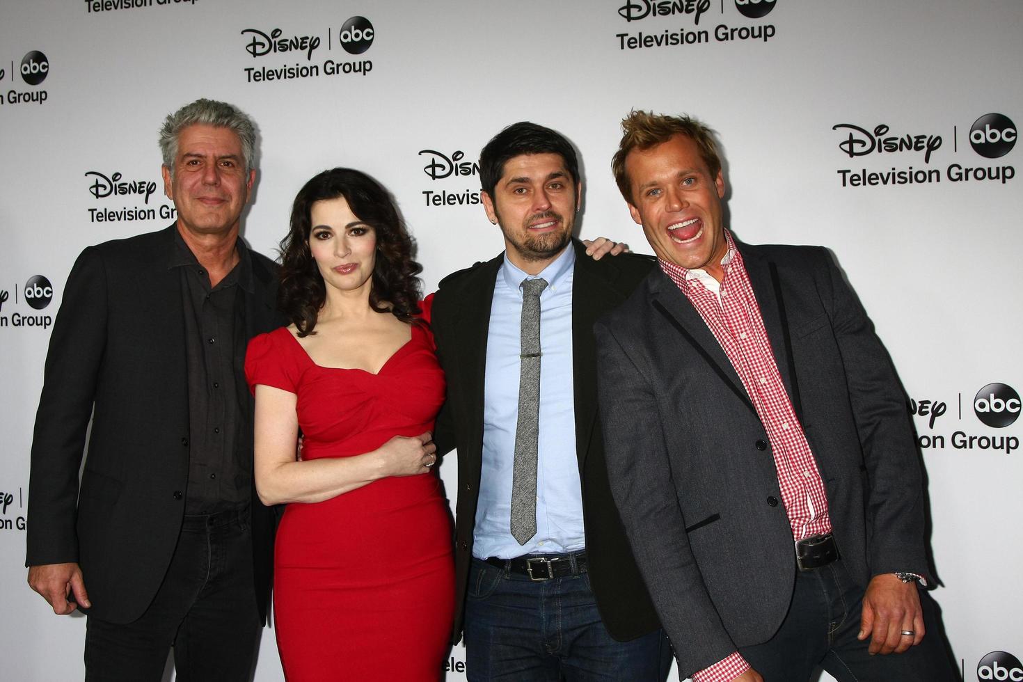 LOS ANGELES - JAN 10 - Anthony Bourdain, Nigella Lawson, Ludo Lefebvre, Brian Malarkey attends the ABC TCA Winter 2013 Party at Langham Huntington Hotel on January 10, 2013 in Pasadena, CA photo