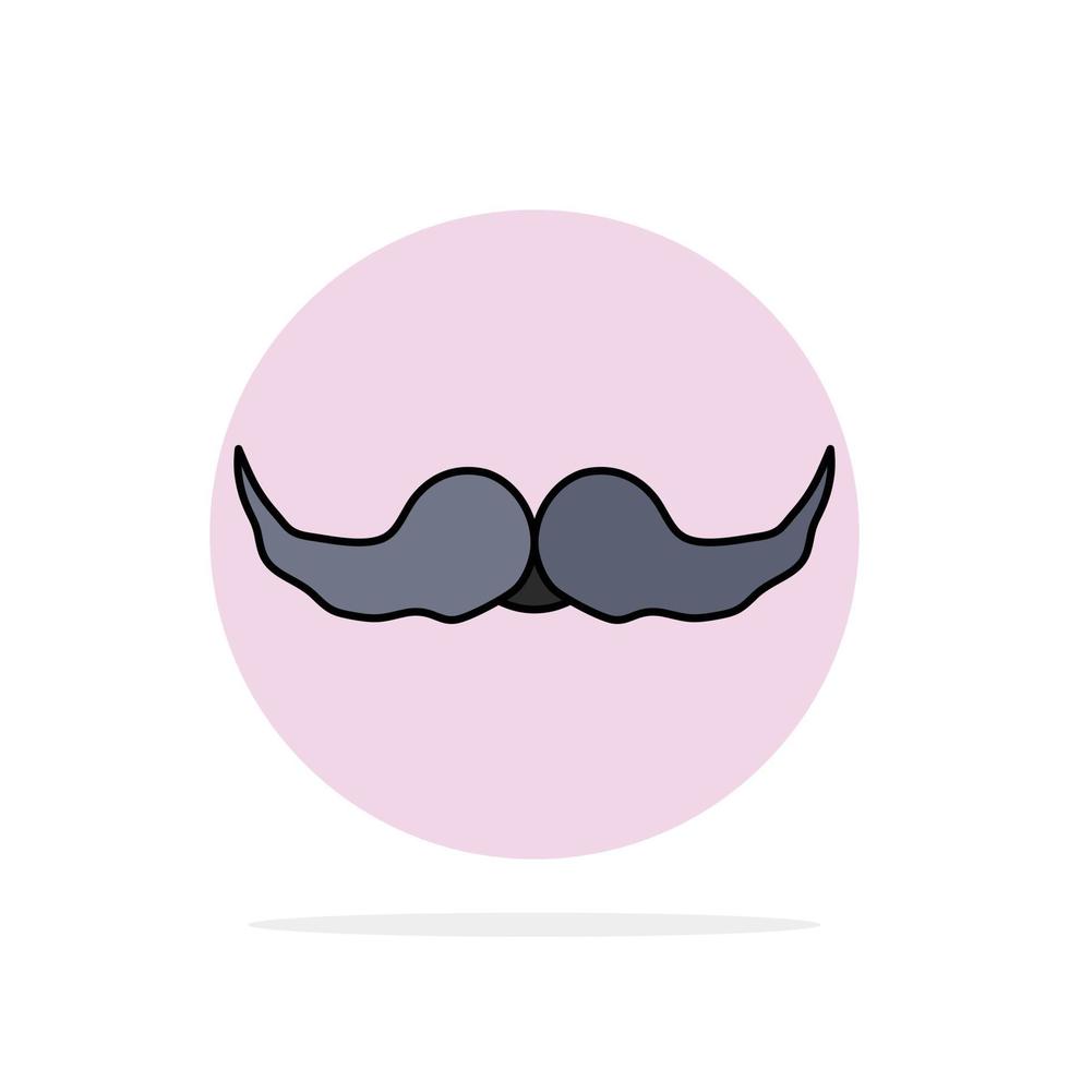 bigote hipster movember macho hombres color plano icono vector