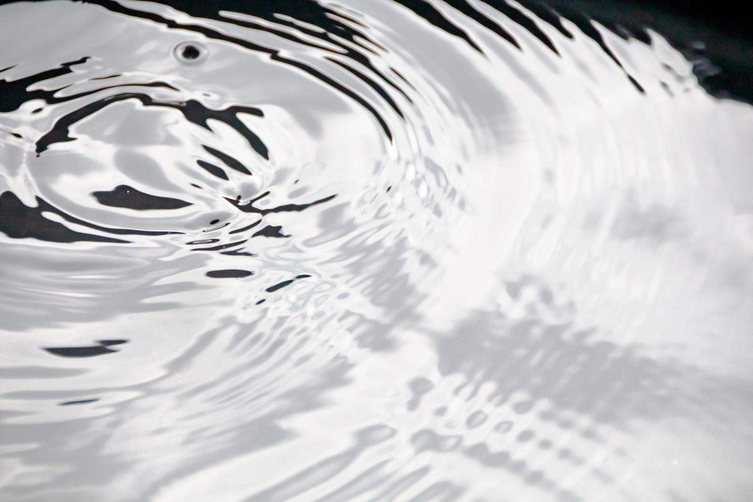 Water droplets or water beads fall on the water surface causing the water surface to disperse and foam. photo