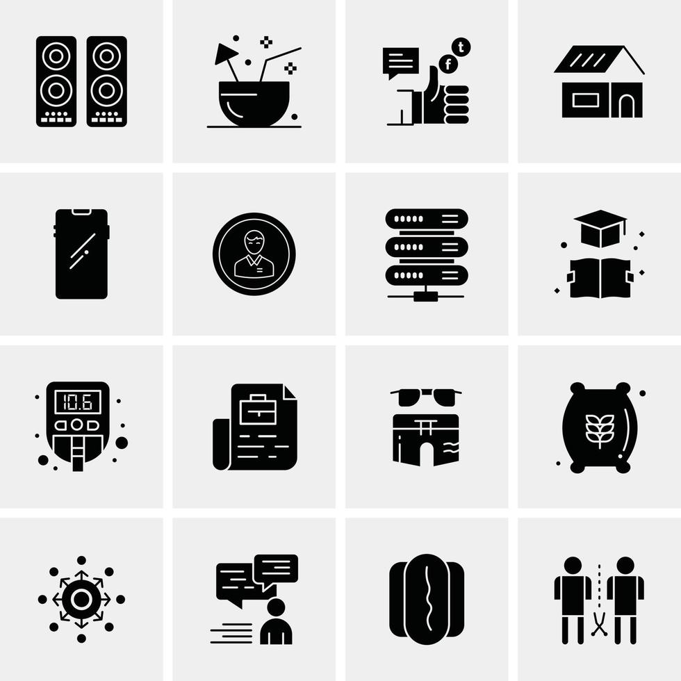 16 Business Universal Icons Vector Creative Icon Illustration to use in web and Mobile Related proje