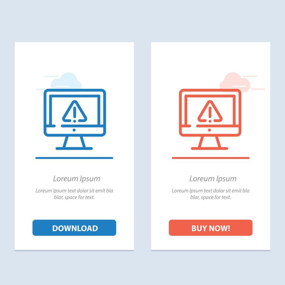 Computer Data Information Internet Security  Blue and Red Download and Buy Now web Widget Card Templ vector