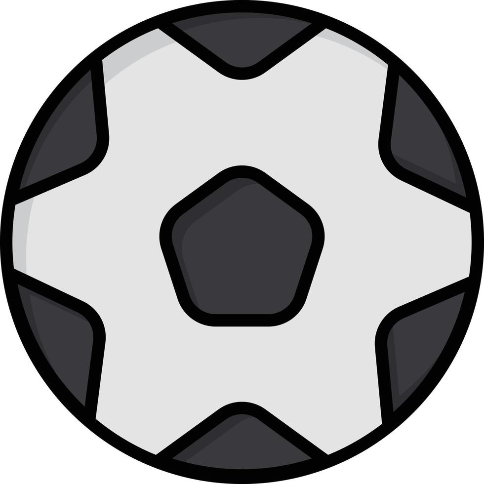 fútbol pelota deportes fútbol color plano icono vector icono banner plantilla