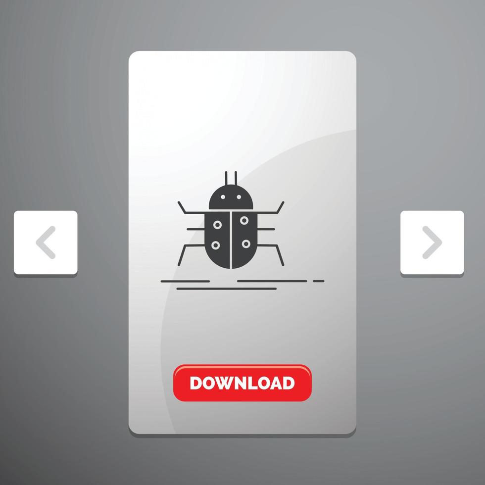 Bug. bugs. insect. testing vector