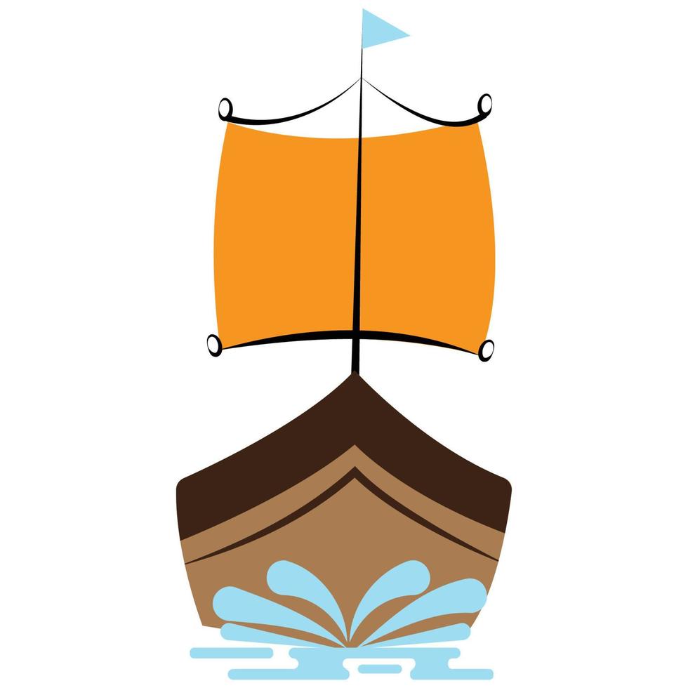 sailboat icon illustration vector