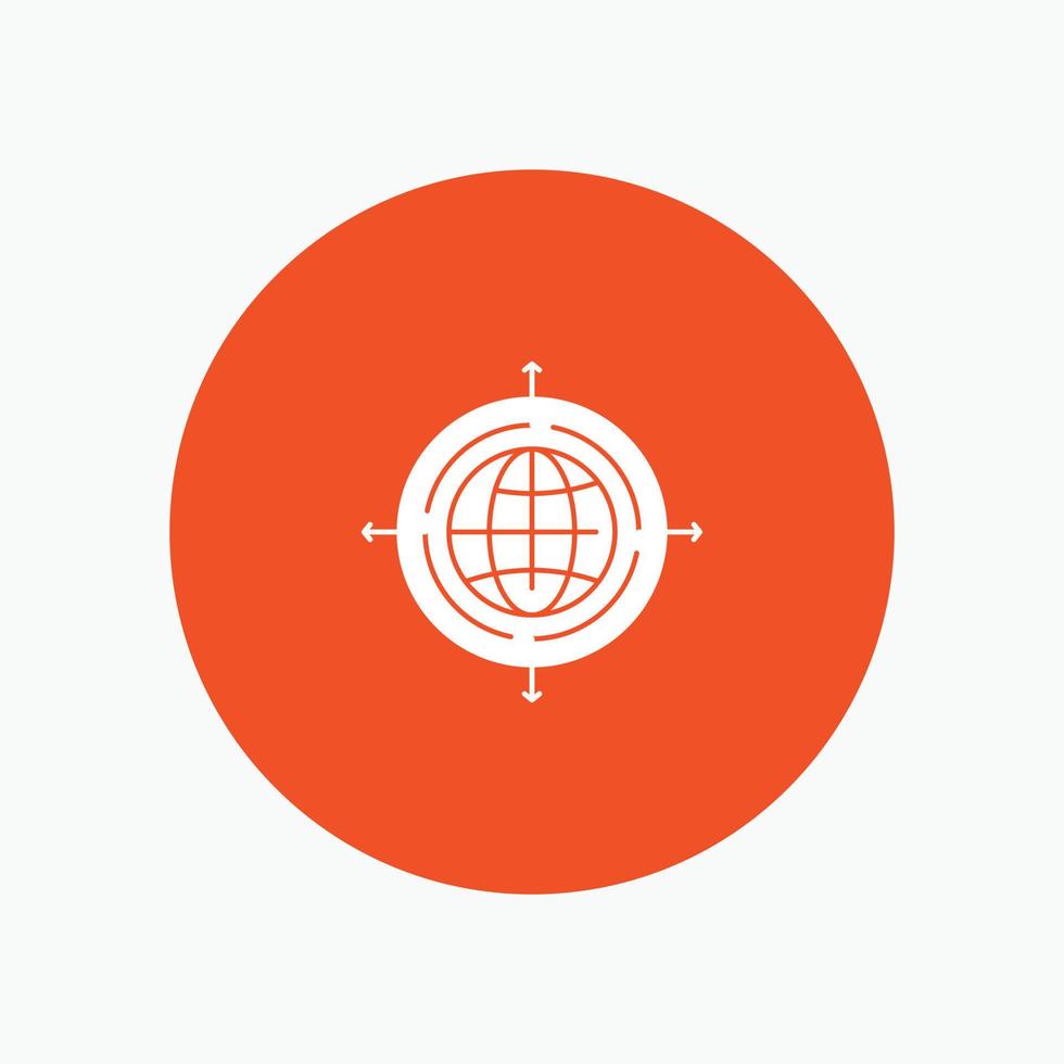 Globe Focus Target Connected vector