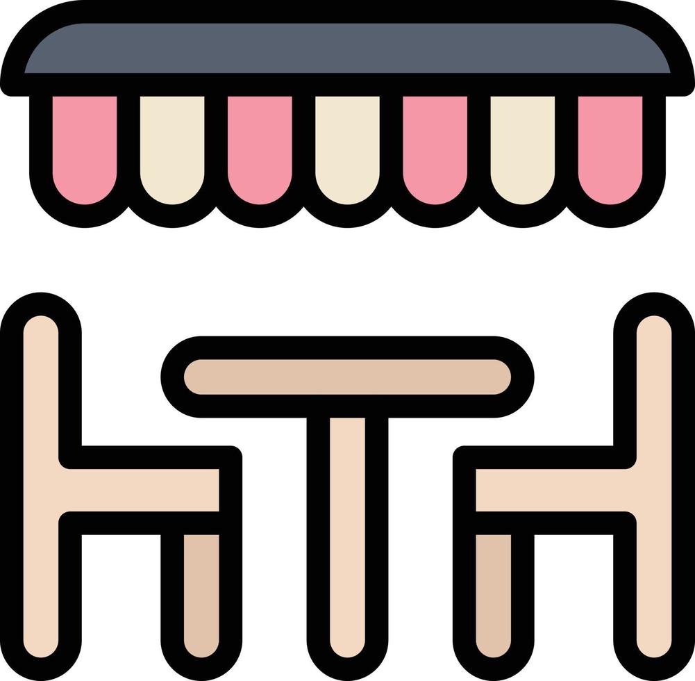 Restaurant Dinner Eat Spring  Flat Color Icon Vector icon banner Template
