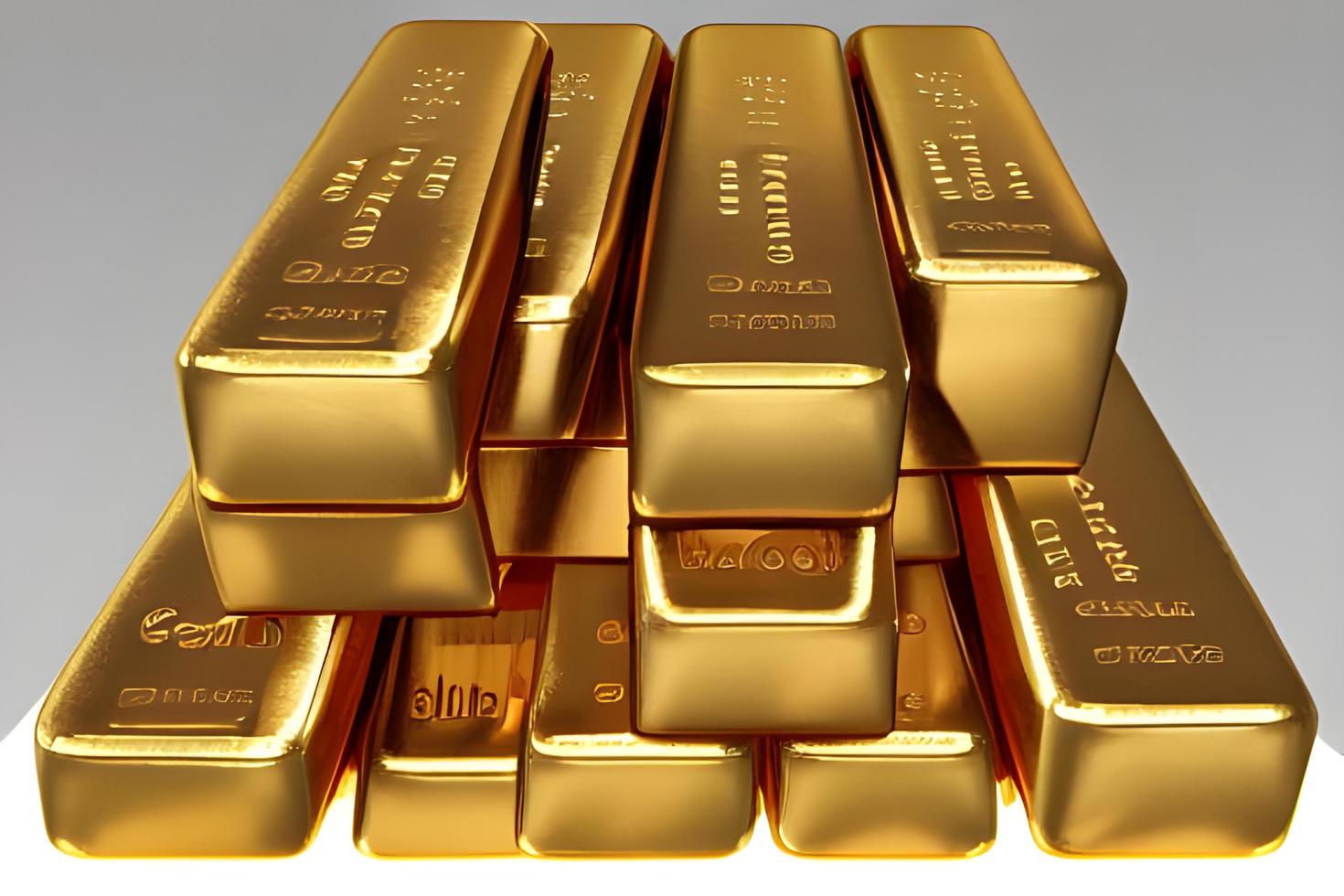 Yellow Gold Bars Background photo